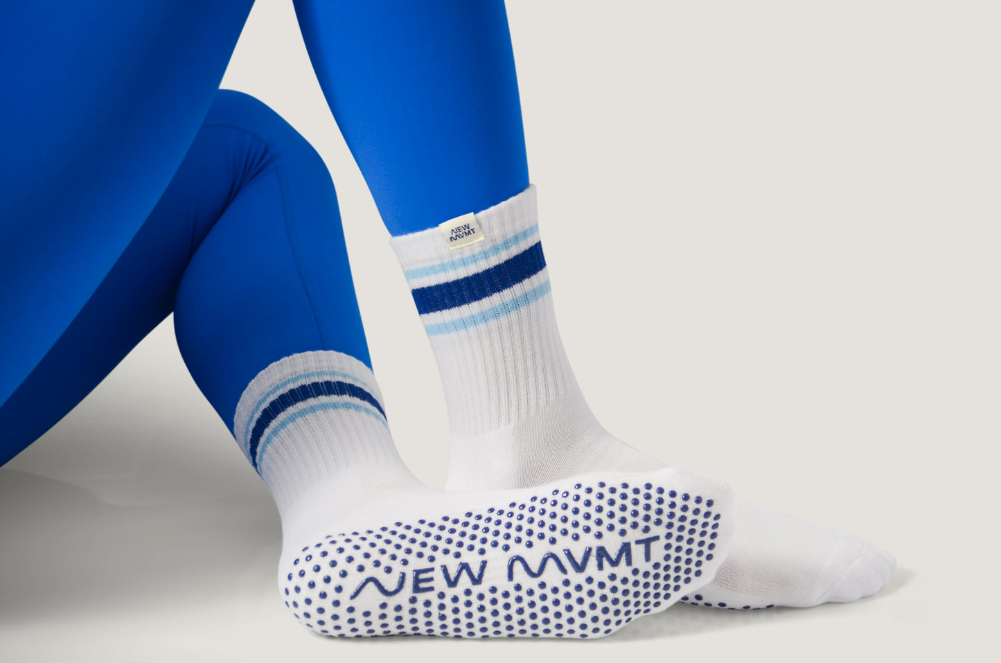 Sky Blue Grip Socks